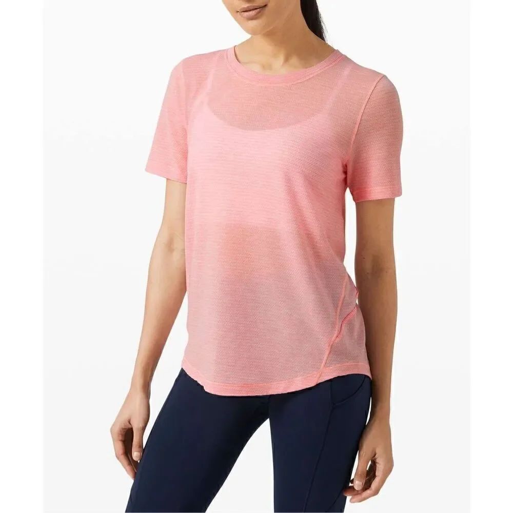 Womens Lululemon Long Distance Short Sleeve